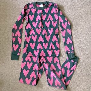 HANNA ANDERSSON heart-print 2-pc pajamas, 10.